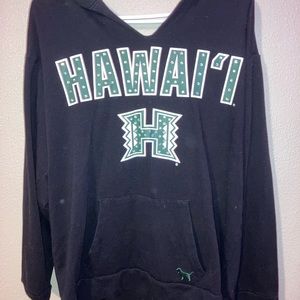 PINK Hawaii off the shoulder hoodie